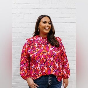 Michelle McDowell Carter Top Forget Me Not Size XXL